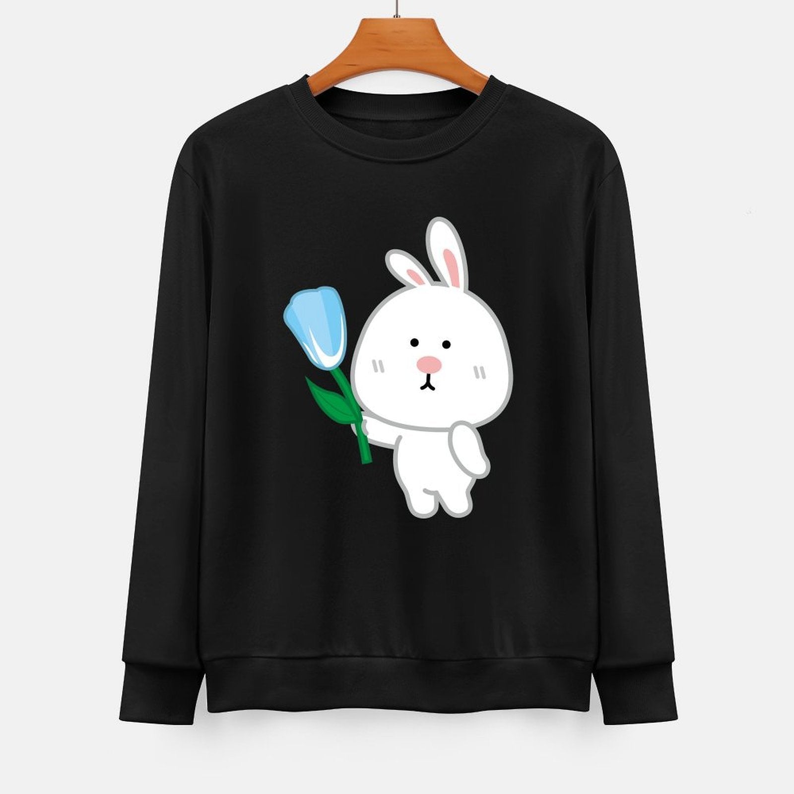 Front Patterned Long Sleeve TopColorfast Pocket Tee